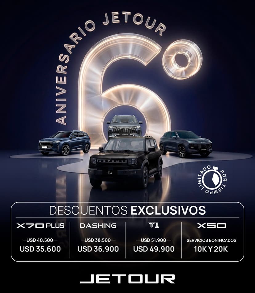 Aniversario Jetour con descuentos exclusivos